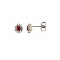 Orecchini Mirco Visconti Donna in Oro bianco Rubino 0.37 Ct DL6S/A3R - DL6S/A3R